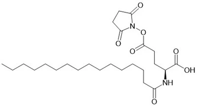 Palmitoyl-glu (OSU) -OH